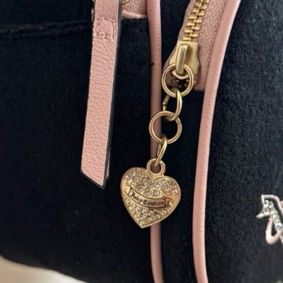 Juicy Couture‎ Lovers Club Liquorice Pink Dia Backpack NWT main image 9